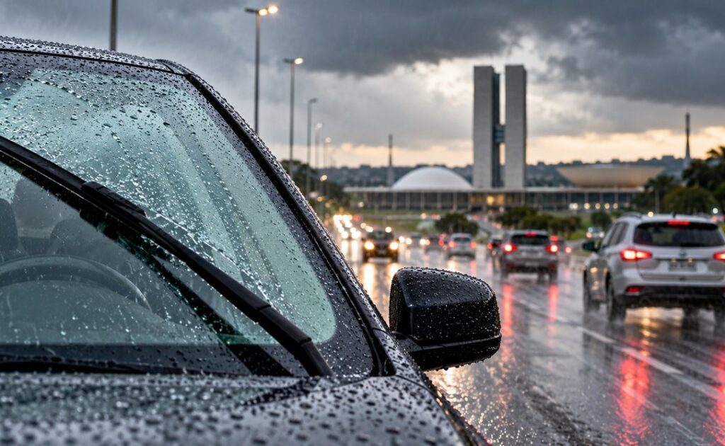 Com a chegada das chuvas no DF, motoristas devem redobrar atenção à manutenção dos veículos
